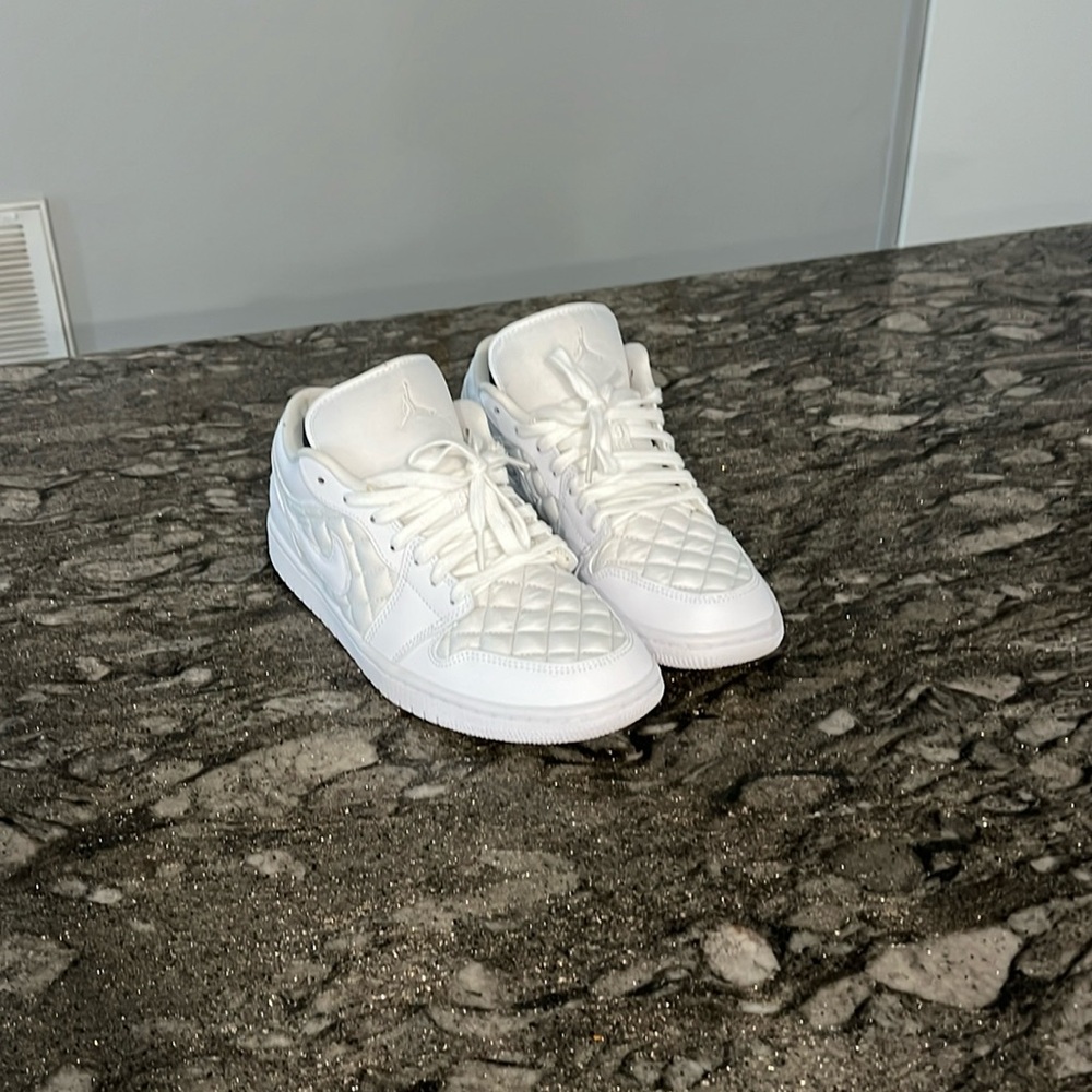 Air Jordan 1 Low Quilted White
